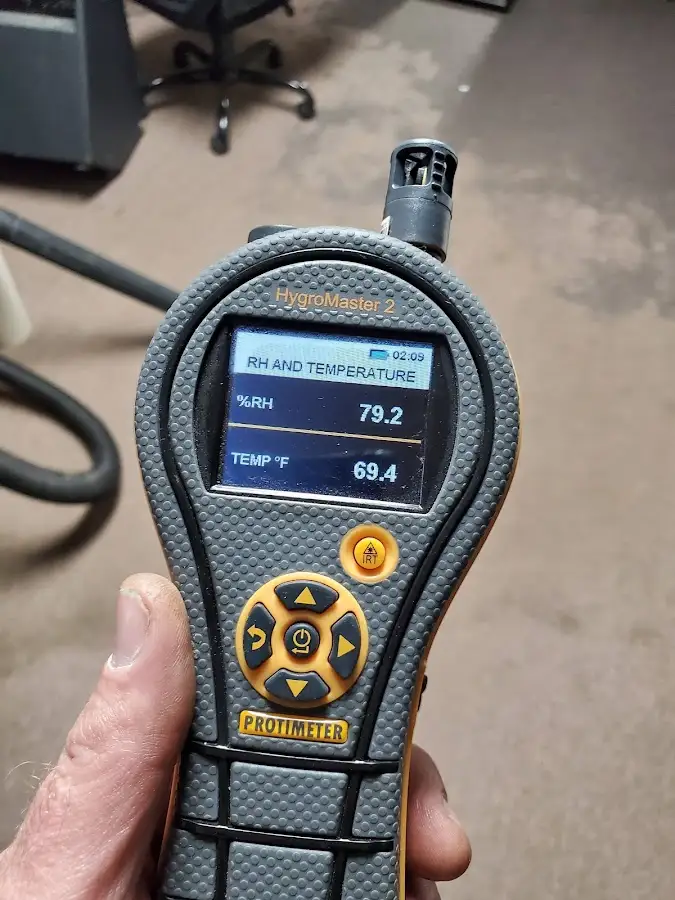 Moisture meter humidity assessment for Fire & Smoke Damage Restoration in Alamo